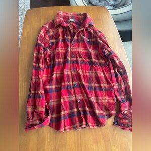 Columbia Red Plaid Women's Button Down Shirt